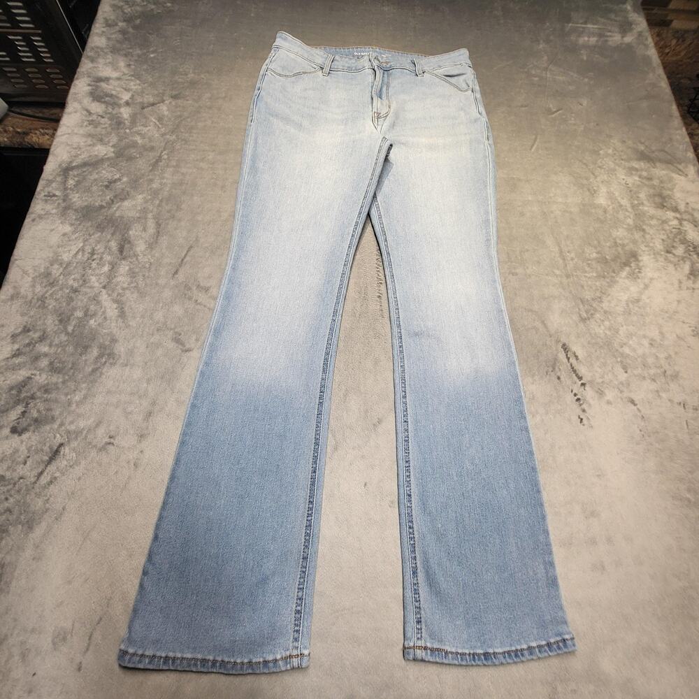 Old Navy Jeans Womens 10 Blue Light Wash Wow Boot-Cut Mid Rise Denim Pockets